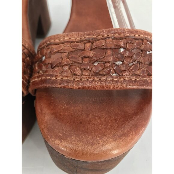 Bed Stu Kenya Platform Sandals Women's 11 Bown Leather Buckle Chunky Gladiator - Picture 6 of 15